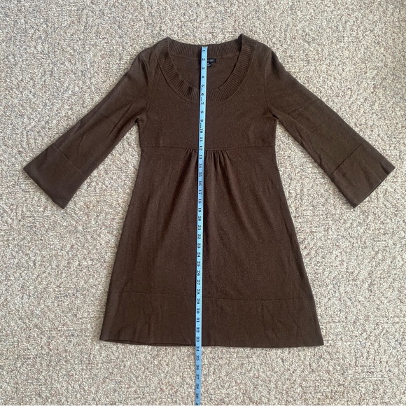 Vintage A-line Sweater Dress Bell Sleeves - Picture 7 of 9